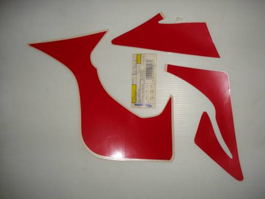 COPPIA ADESIVI YAMAHA BIANCHI pre-spaziati cm 10x3 art. 15018